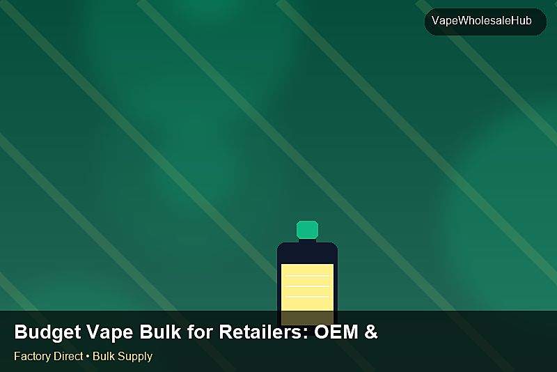 Budget Vape Bulk for Retailers — Budget Vape Bulk for Retailers: OEM & ODM Service | 2026 Edition photo 1