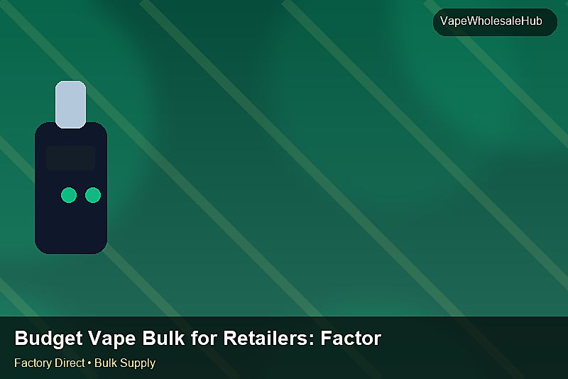 Budget Vape Bulk for Retailers — Budget Vape Bulk for Retailers: Factory Audit Report | 2026 Edition photo 1